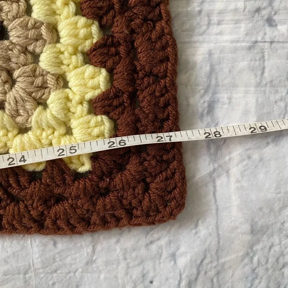 Handmade crochet afghan blanket 27”x34”